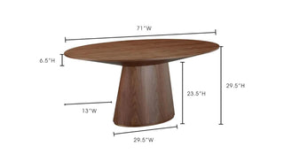 PORTO Oval Dining Table - Divinus Furniture